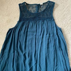 Old Navy rayon tank top with detailing
